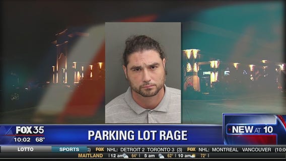 Man arrested in parking lot rage case