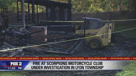 Motorcycle club fire in Lyon Twp was cover-up for crime, investigators say