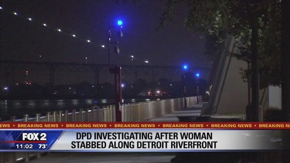 Woman stabbed along Detroit Riverwalk