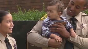 Deputies who helped save baby boy's life reunite with child and his parents