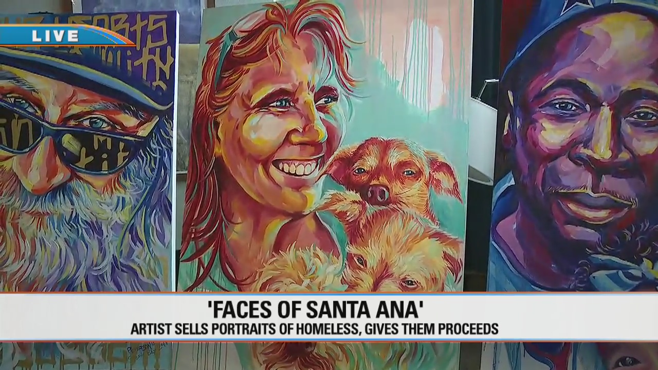 ?Faces of Santa Ana?: Artist sells portraits of homeless, gives them proceeds