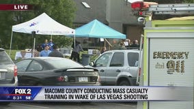 Mass casualty training taking place at church in Macomb County