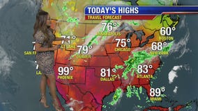 Monday morning weather forecast