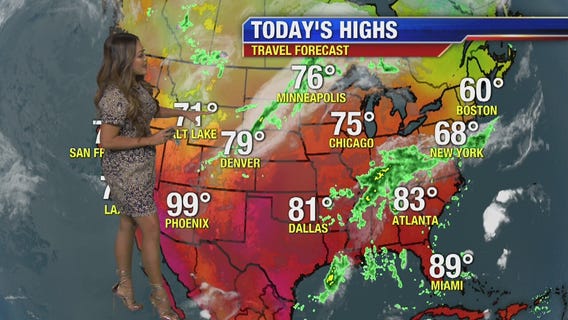 Monday morning weather forecast