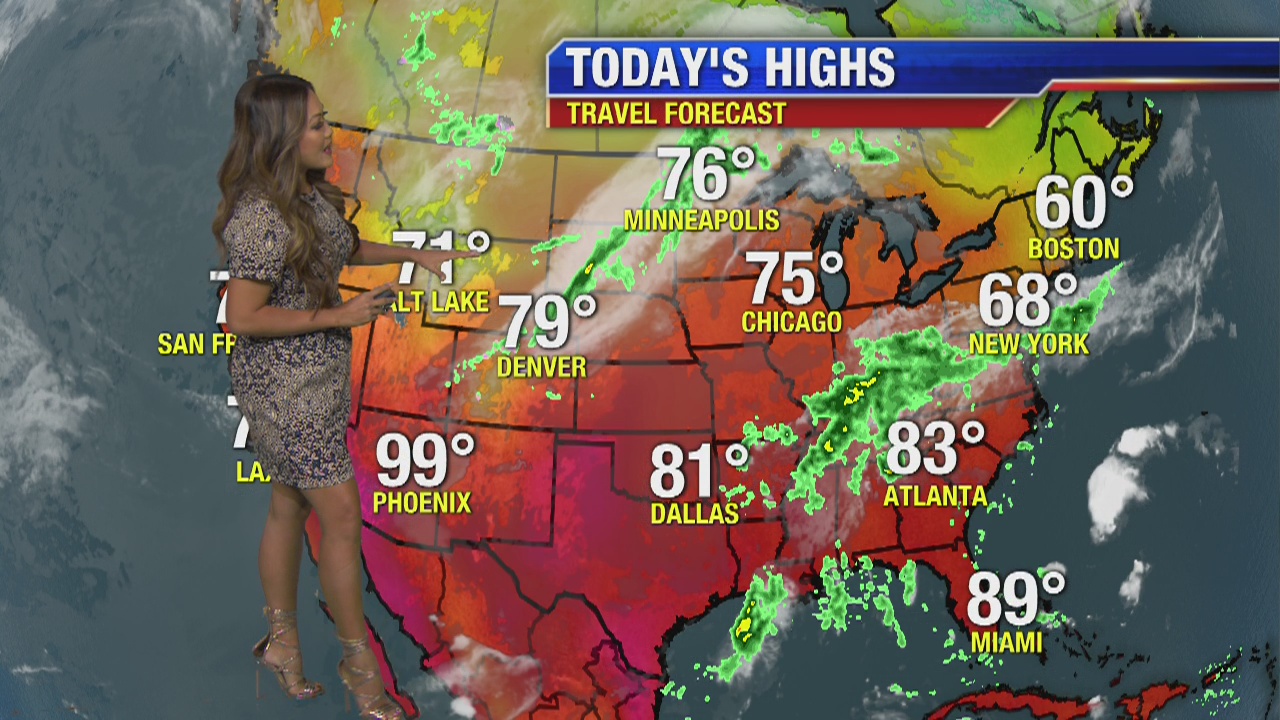 Monday morning weather forecast