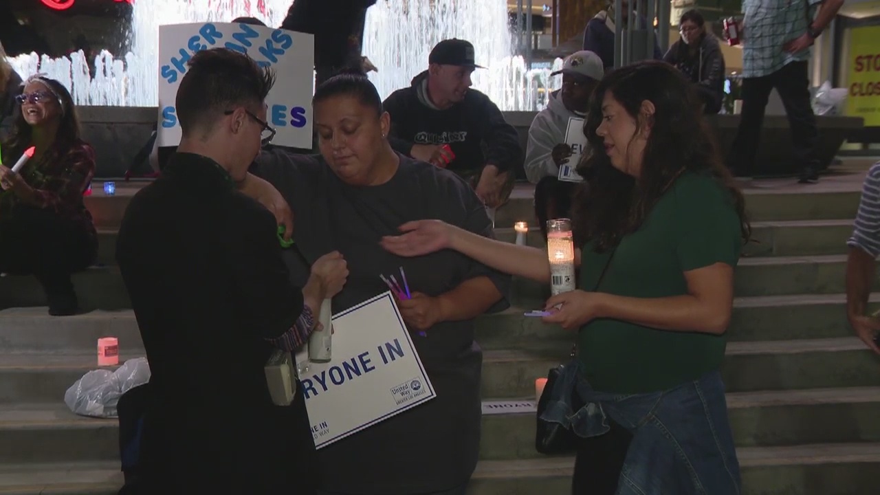Vigil held to support housing plan for homeless people