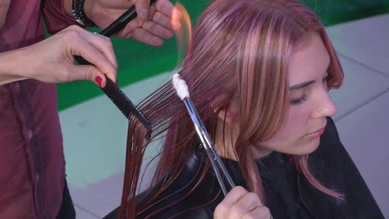 Fire haircuts: Using fire to cut hair with SSTAGIONI beauty studio