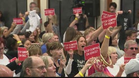 Homeless town hall meeting in Venice