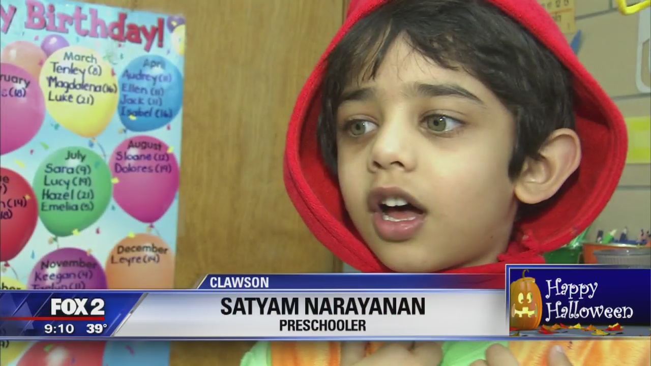 Halloween combined for preschoolers and senior citizens at Clawson Rec Center