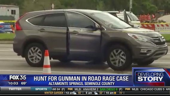 Hunt for gunman in road rage case