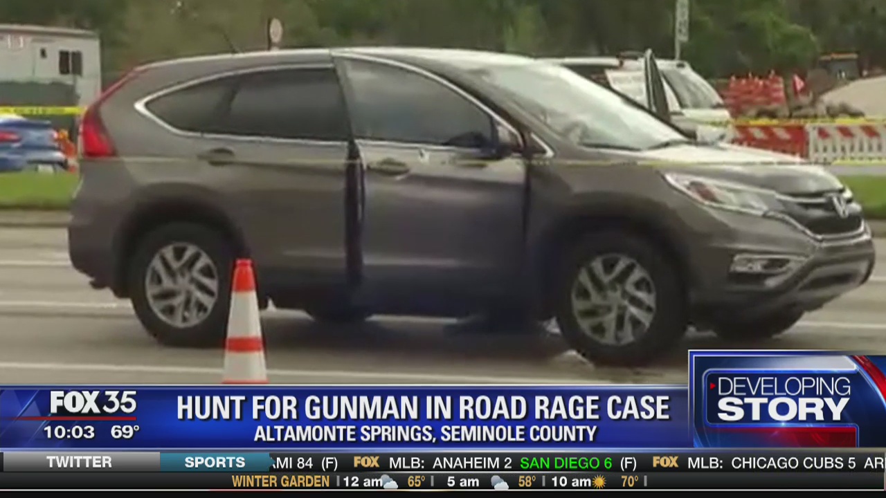 Hunt for gunman in road rage case