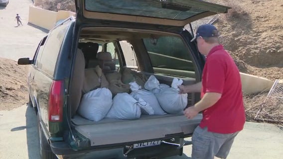 Malibu residents prep for the rain