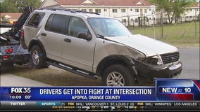 Drivers get into fight at intersection