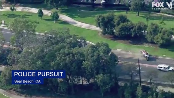 CHP uses PIT maneuver to stop vehicle in police pursuit, truck flips over