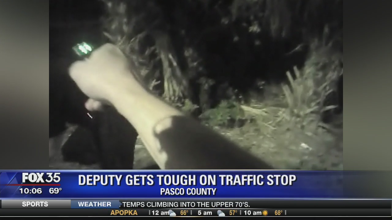 Deputy gets tough on traffic stop
