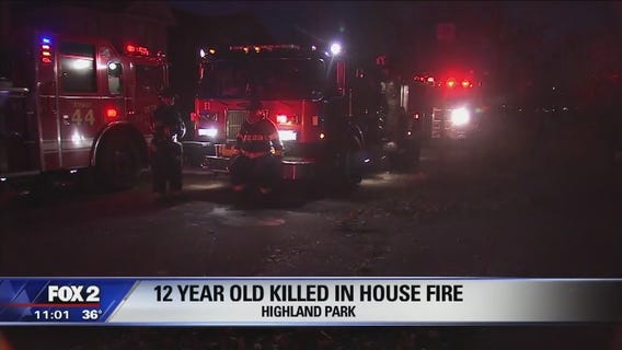 Boy, 12, killed in house fire in Highland Park