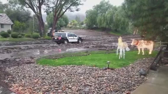 Lake Elsinore residents capture dramatic slide on cell phone video