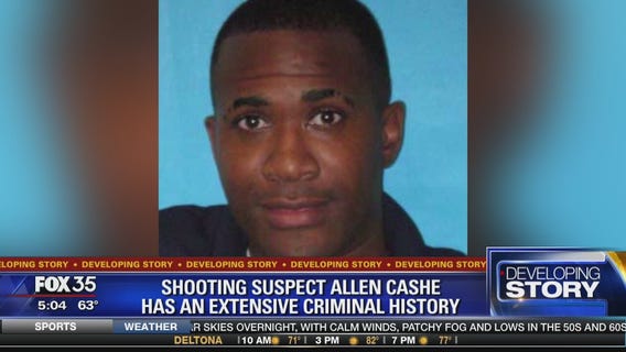 Shooting suspect Allen Cashe has an extensive criminal history
