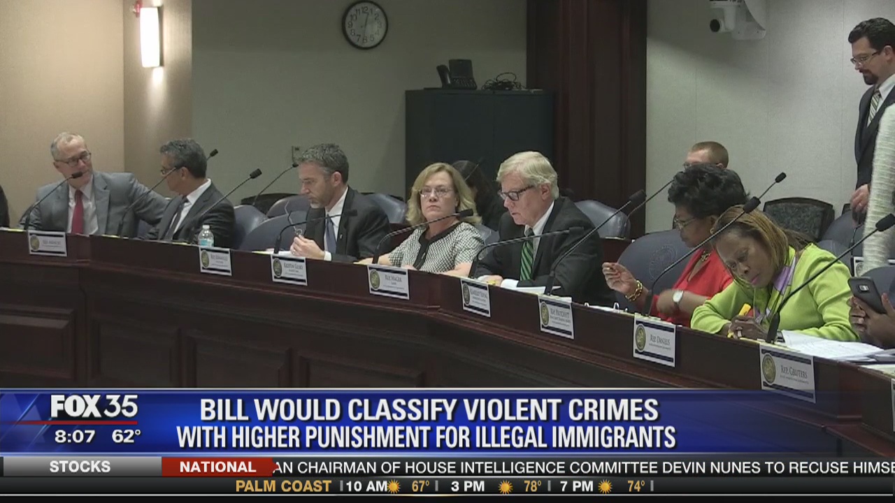 Bill would classify violent crimes with higher punishment for illegal immigrants