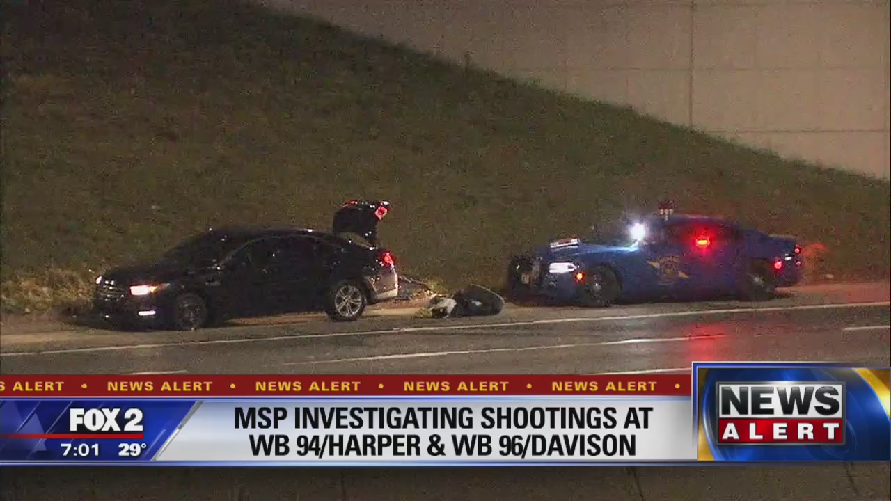 Two overnight freeway shootings investigated in Detroit
