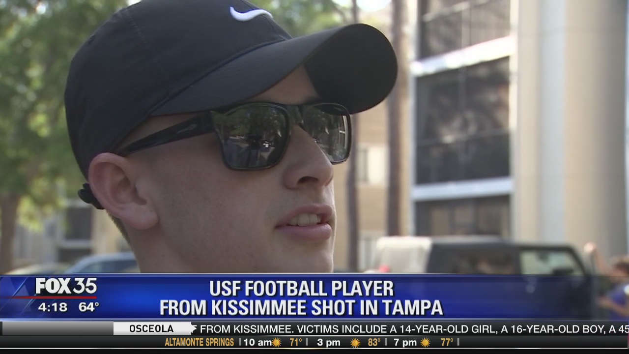 USF Football player from Kissimmee Shot in Tampa