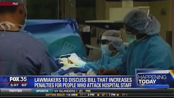 Lawmakers to discuss bills that increases penalties for people who attack hospital staff