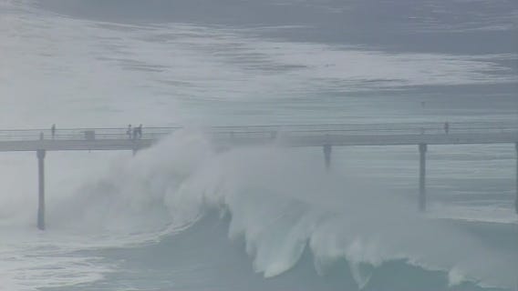 Biggest surf of the season to hit SoCal today
