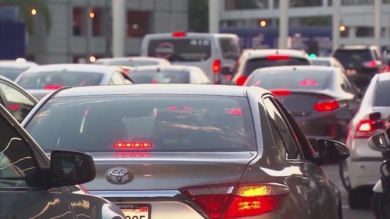 Holiday travelers at LAX