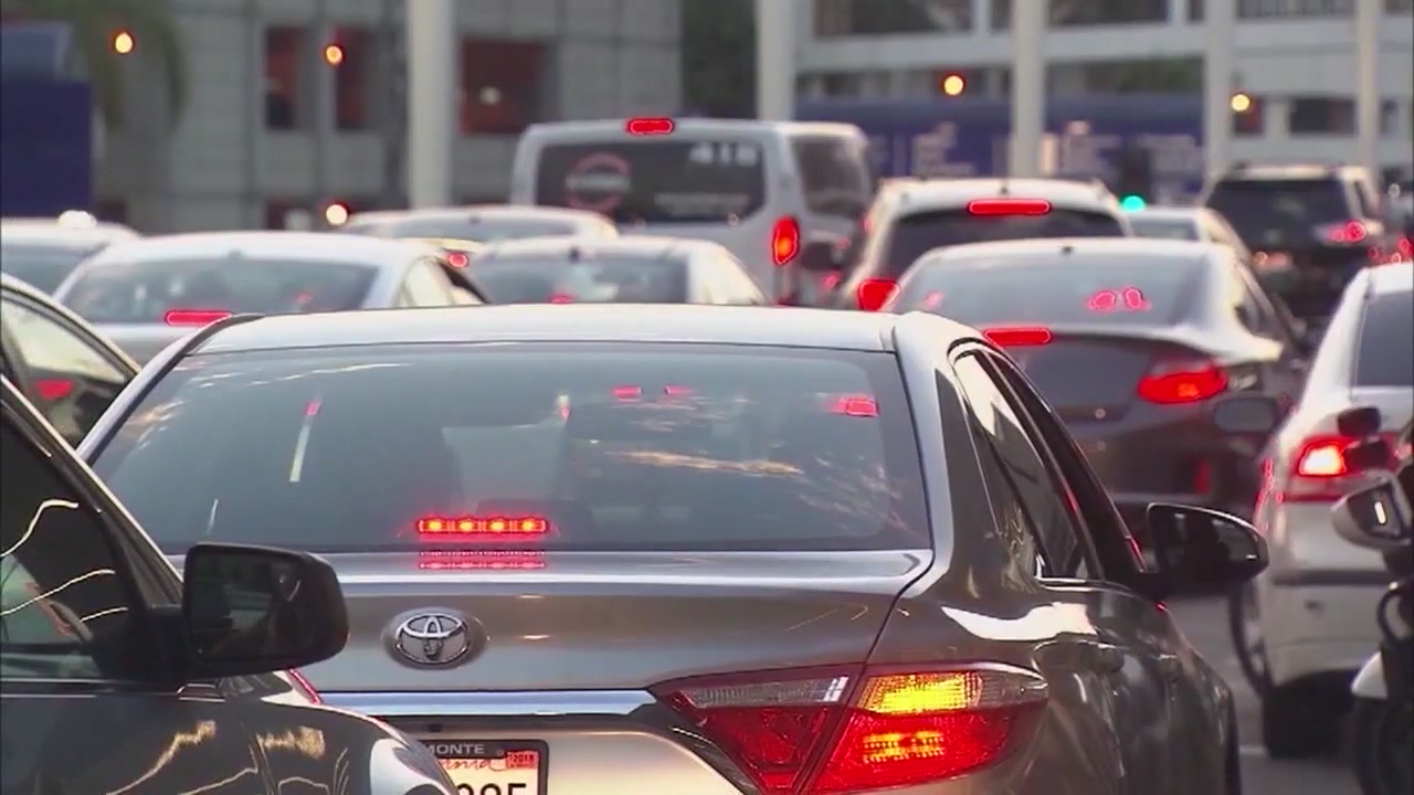 Holiday travelers at LAX