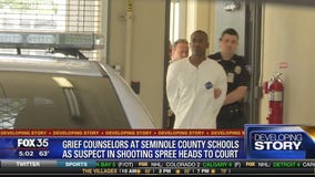 Grief counselors at Seminole County schools as suspect in shooting spree heads to court