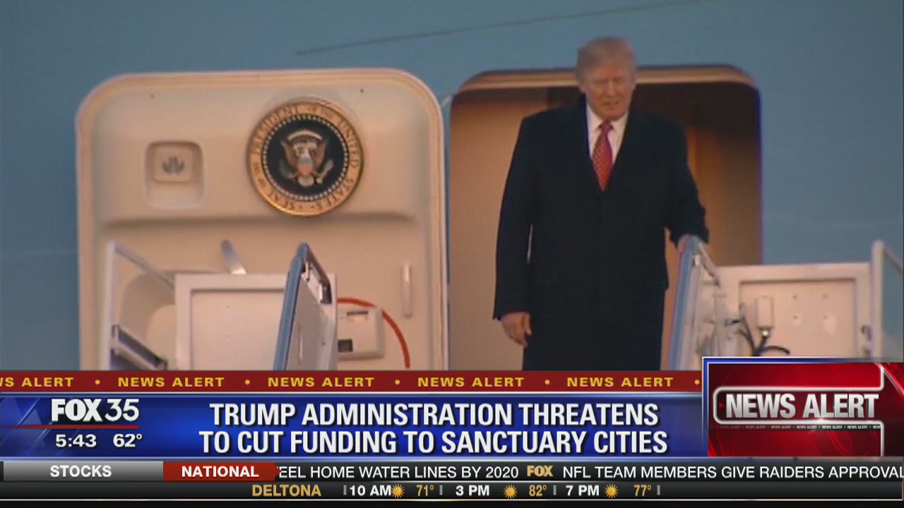 Trump administration threatens to cut funding to sanctuary cities