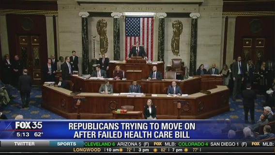 Republican party trying to move on after failed health care bill