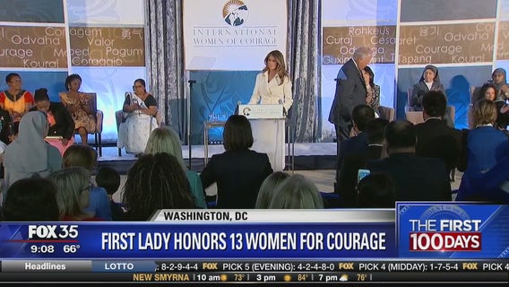 First Lady honors 13 women for courage