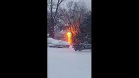 House fire on Endwell Street in Novi