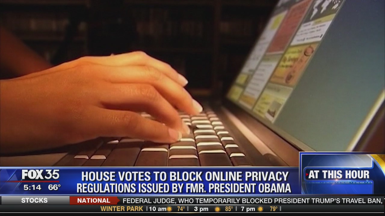 House votes to block online privacy regulations issued by former President Obama