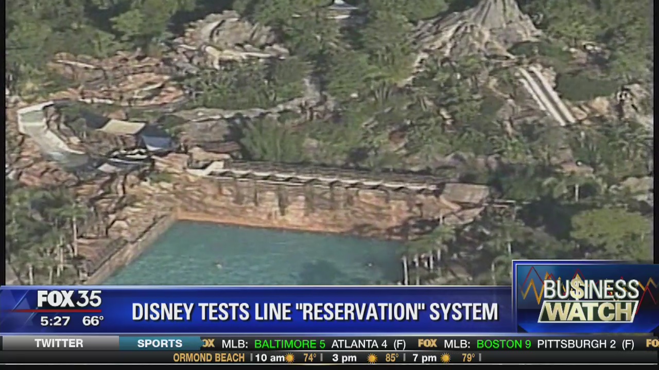 Disney tests line reservation system