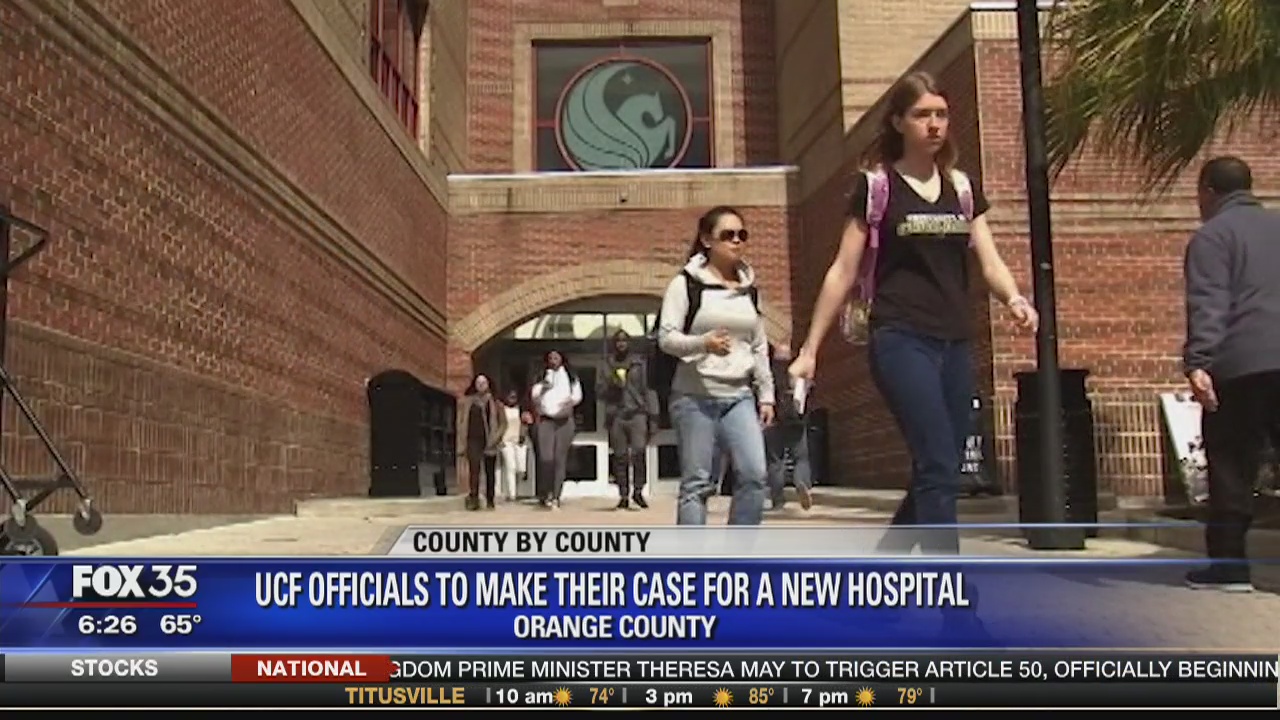 UCF officials to make their case for a new hospital