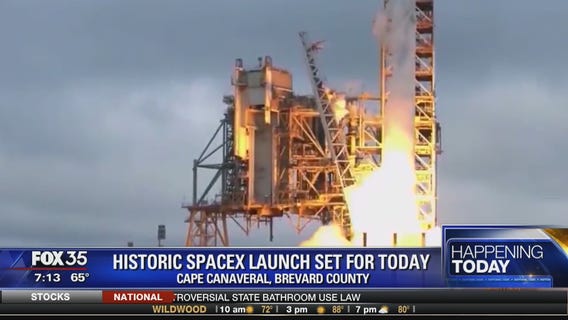 Historic SpaceX launch set for today