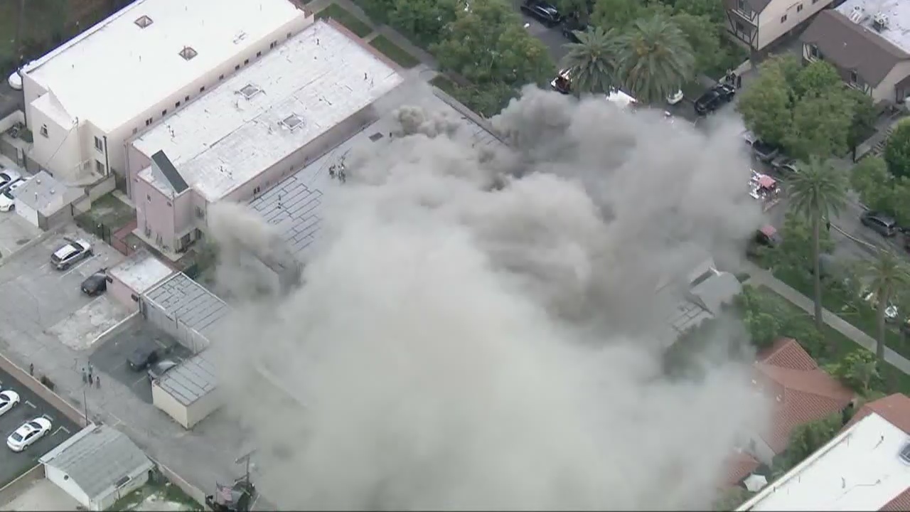 Two firefighters injured while battling apartment fire in Glendale