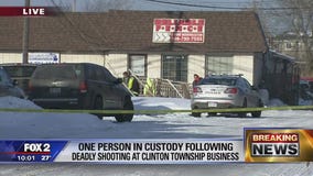 1 dead, 1 hurt in shooting in Clinton Township business