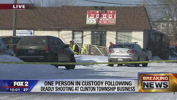 1 dead, 1 hurt in shooting in Clinton Township business