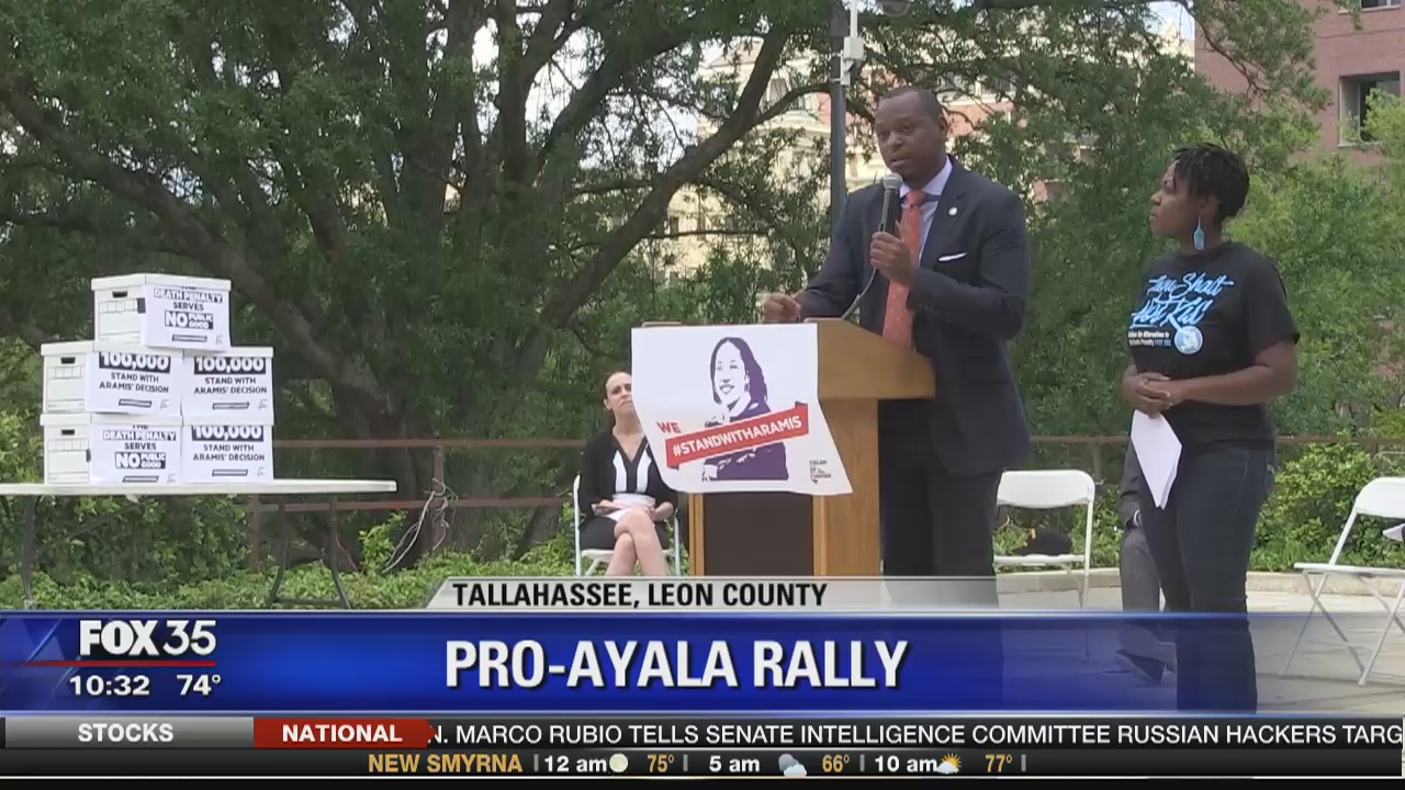 Supporters demand lawmakers stop bullying Ayala