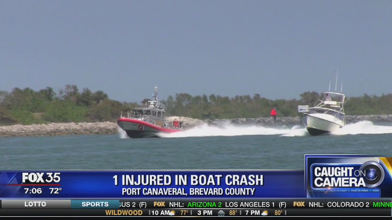1 injured in Port Canaveral boat crash