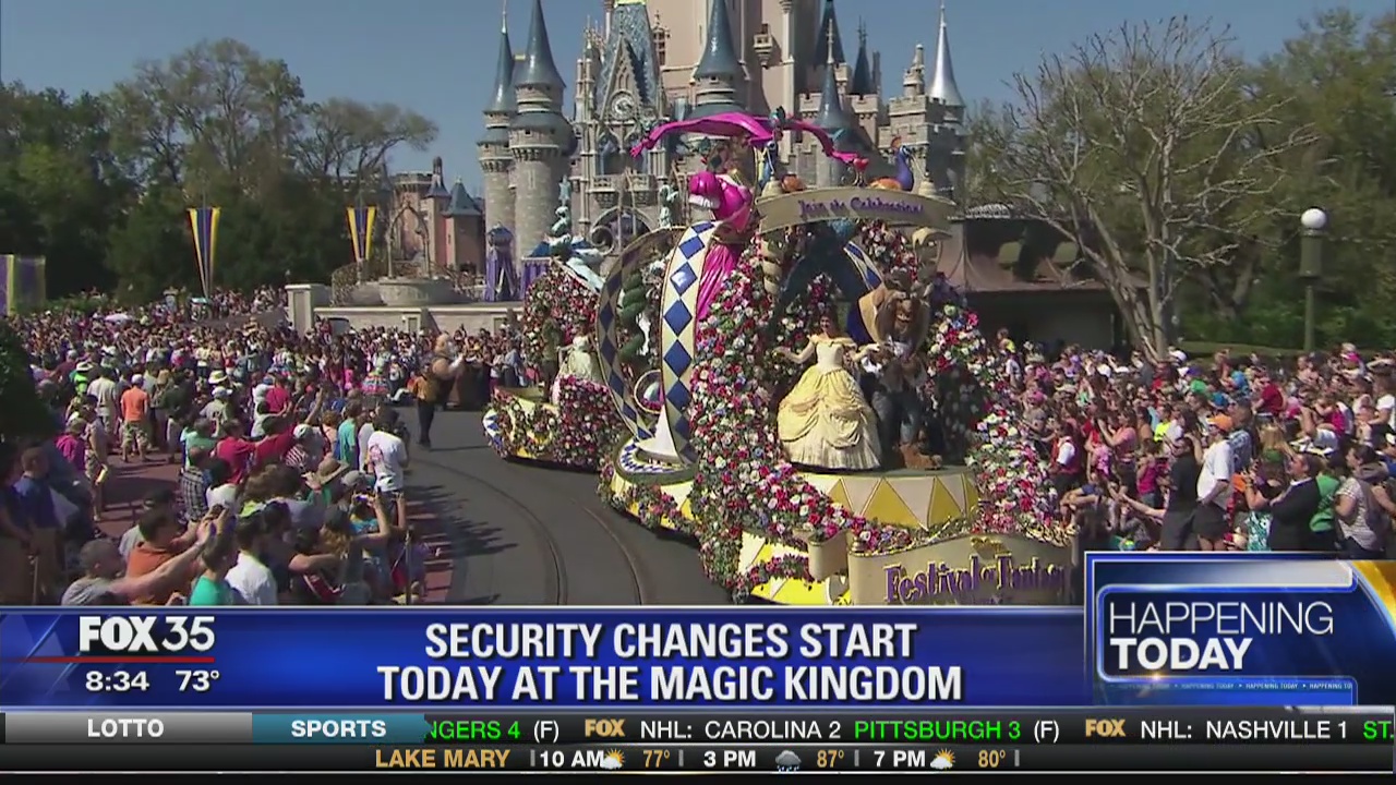 Security changes start today at the Magic Kingdom