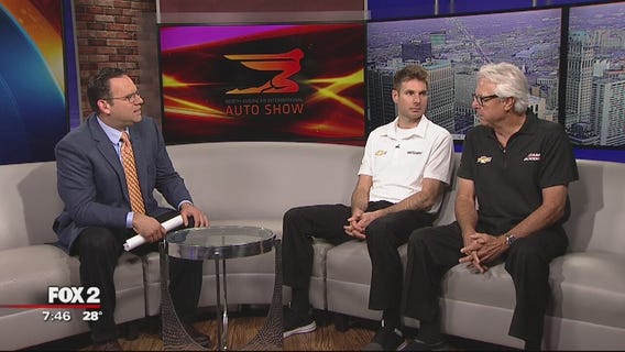 Will Power, Rick Mears at NAIAS Family Day