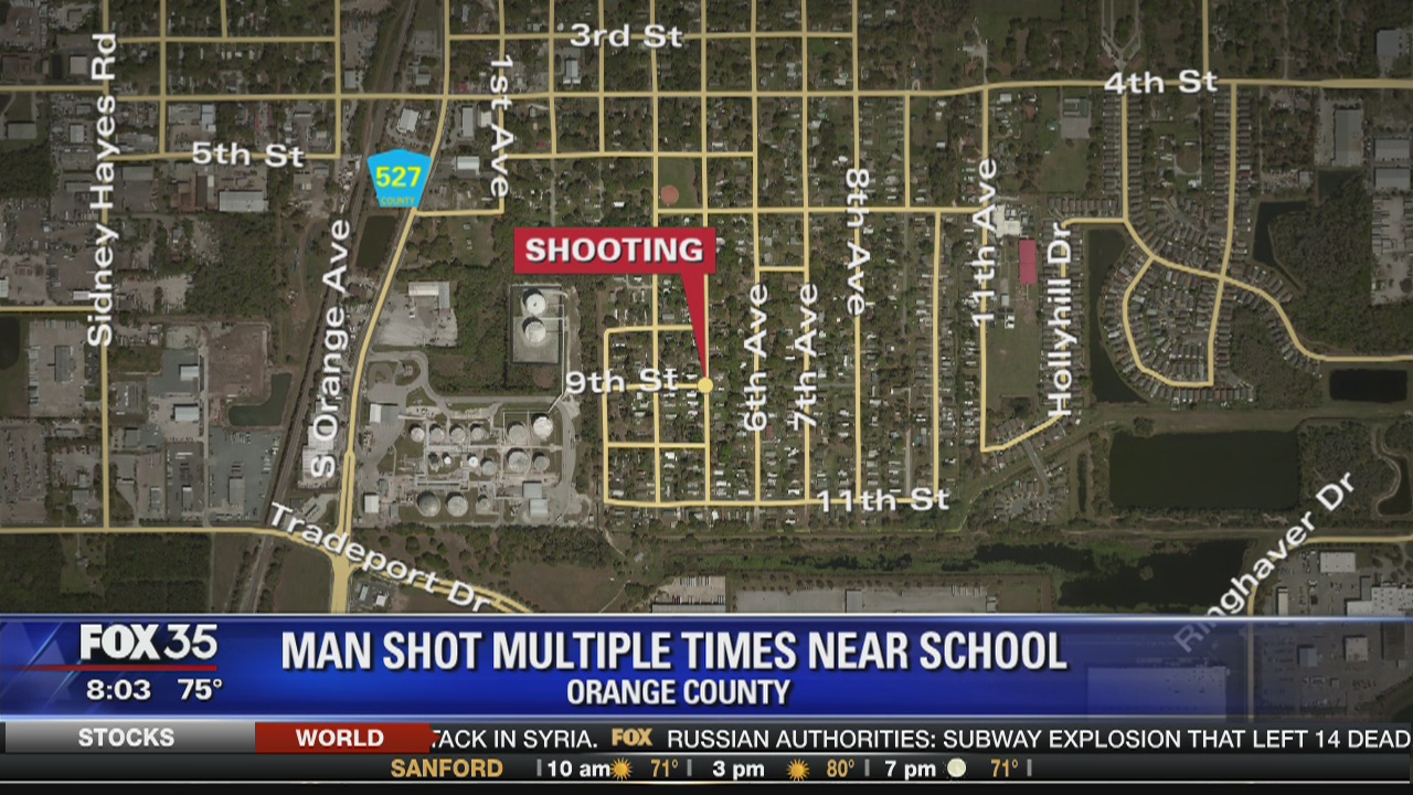 Man shot multiple times near school in Orange County | FOX 35 Orlando