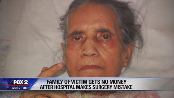 Family of Mich. woman who died after surgery blunder gets no mone