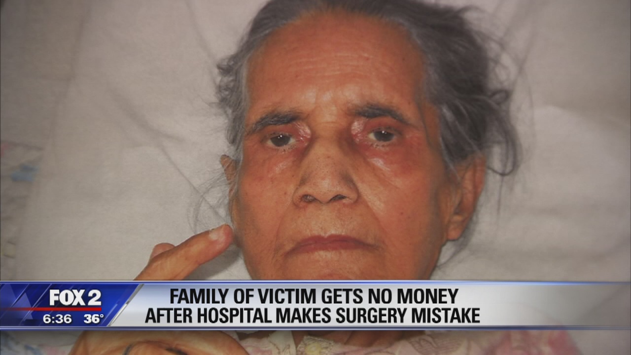 Family of Mich. woman who died after surgery blunder gets no mone