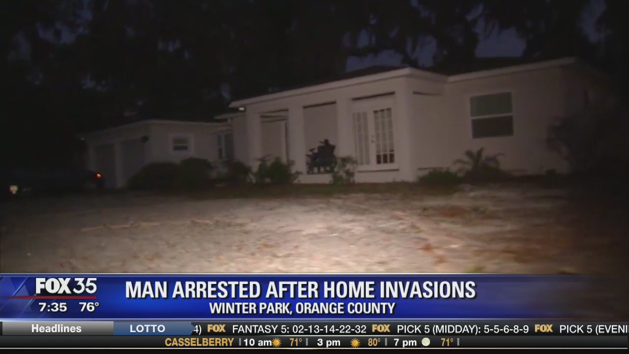 Man arrested after home invasions