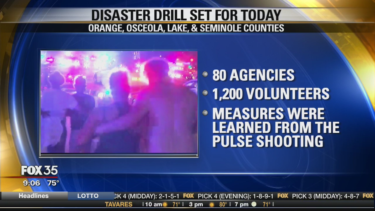 Disaster drill set for today